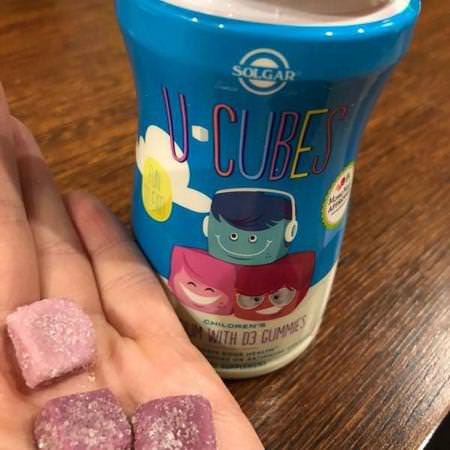 U-Cubes, Children's Calcium With D3, Pink Lemonade, Blueberry, Strawberry Flavors