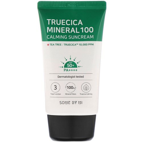 Some By Mi, Truecica Mineral 100 Calming Suncream, SPF 50+ PA++++, 1.69 fl oz (50 ml) Review