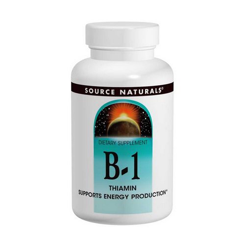 Source Naturals, B-1, Thiamin, 100 mg, 100 Tablets Review