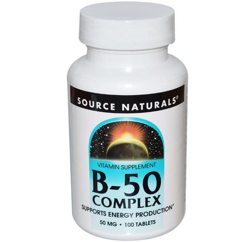 Source Naturals, B-50 Complex, 50 mg, 100 Tablets Review