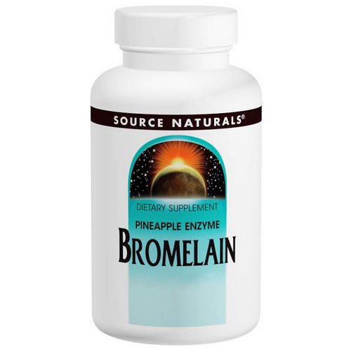 Source Naturals, Bromelain, 2000 GDU/g, 500 mg, 60 Tablets Review