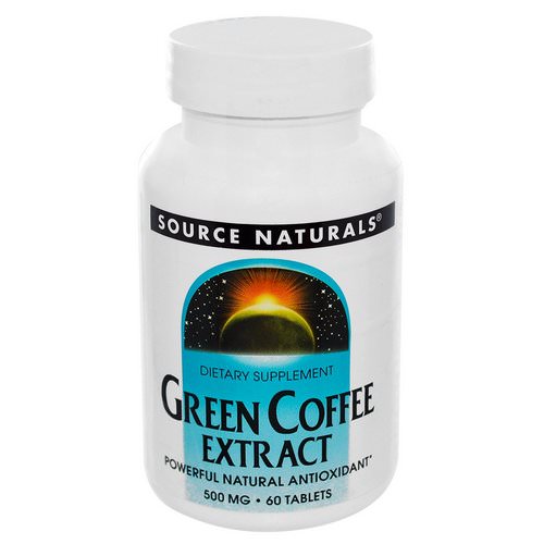 Source Naturals, Green Coffee Extract, 500 mg, 60 Tablets Review