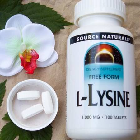 Source Naturals, L-Lysine, Cold, Cough, Flu