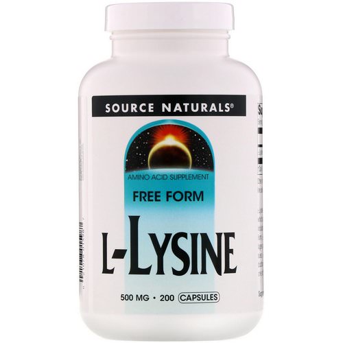 Source Naturals, L-Lysine, 500 mg, 200 Capsules Review