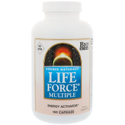 Source Naturals, Life Force Multiple, No Iron, 180 Capsules Review