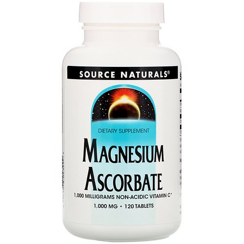 Source Naturals, Magnesium Ascorbate, 1000 mg, 120 Tablets Review