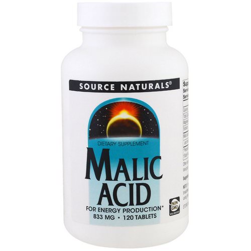 Source Naturals, Malic Acid, 833 mg, 120 Tablets Review