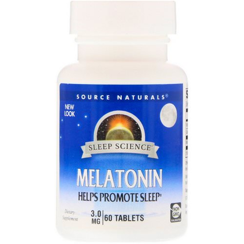 Source Naturals, Melatonin, 3 mg, 60 Tablets Review