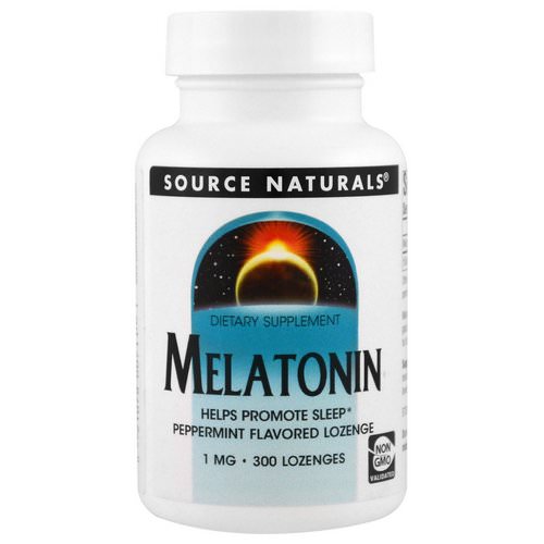 Source Naturals, Melatonin, Peppermint, 1 mg, 300 Lozenge Review