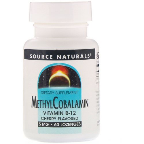 Source Naturals, MethylCobalamin, Vitamin B12, Cherry Flavored, 5 mg, 60 Lozenges Review