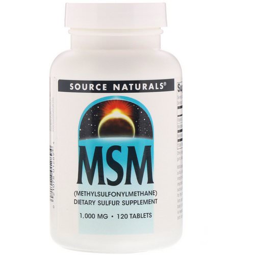 Source Naturals, MSM (Methylsulfonylmethane), 1,000 mg, 120 Tablets Review