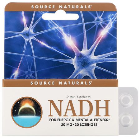 Source Naturals, B3 Niacin, NADH