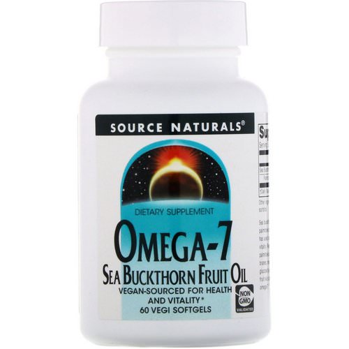 Source Naturals, Omega-7, Seabuckthorn Fruit Oil, 60 Vegi Softgels Review