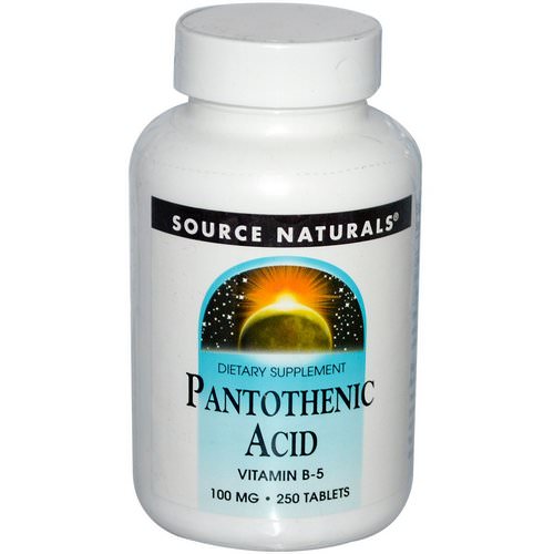Source Naturals, Pantothenic Acid, 100 mg, 250 Tablets Review