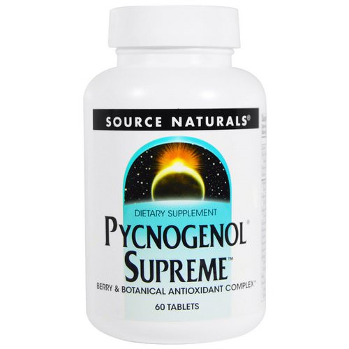 Source Naturals, Pycnogenol Supreme, 60 Tablets Review