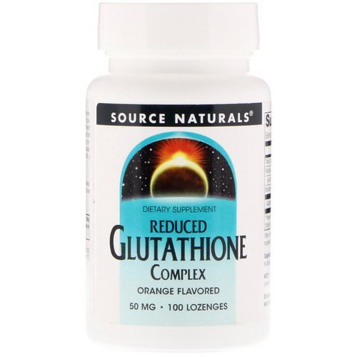 Source Naturals, Reduced Glutathione Complex, Orange Flavored, 50 mg, 100 Lozenges Review