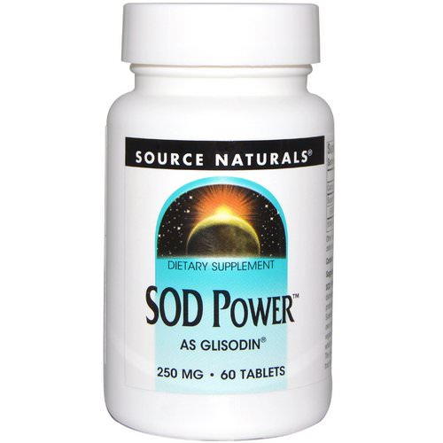 Source Naturals, SOD Power, 250 mg, 60 Tablets Review