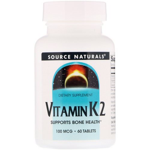 Source Naturals, Vitamin K2, 100 mcg, 60 Tablets Review