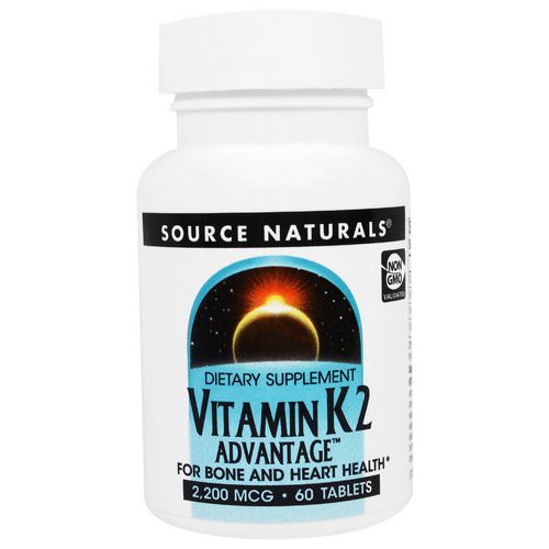 Source Naturals, Vitamin K2 Advantage, 2,200 mcg, 60 Tablets Review