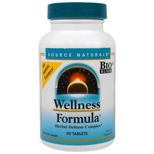 Source Naturals, Wellness Formula, Herbal Defense Complex, 90 Tablets Review