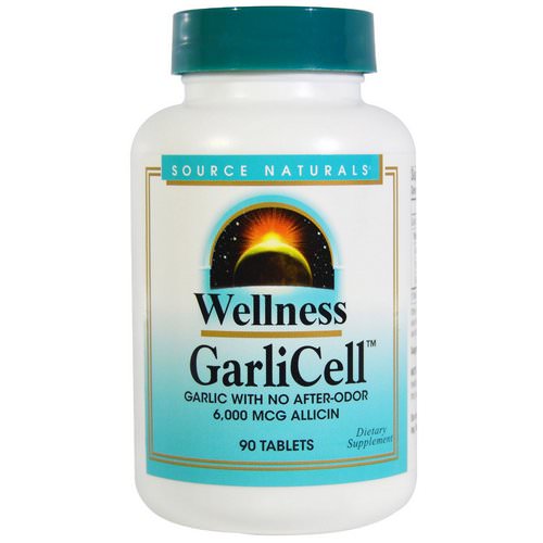 Source Naturals, Wellness, GarliCell, 6,000 mcg, 90 Tablets Review