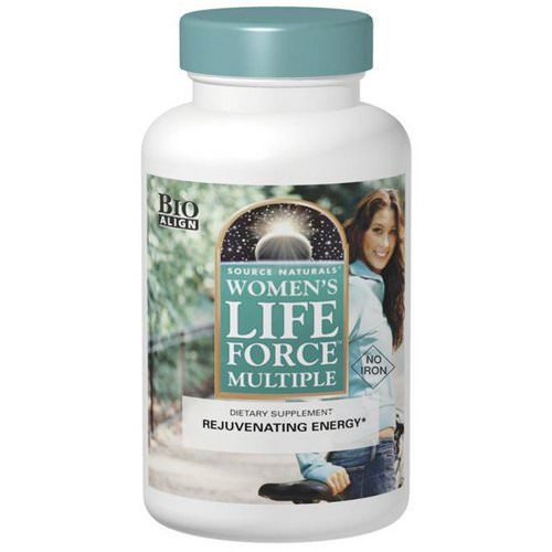 Source Naturals, Women's Life Force Multiple, No Iron, 90 Tablets Review