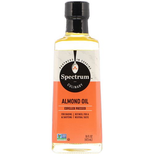 Spectrum Culinary, Almond Oil, Expeller Pressed, 16 fl oz (473 ml) Review