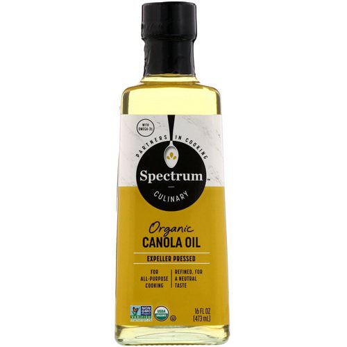 Spectrum Culinary, Organic Canola Oil, Expeller Refined, 16 fl oz (473 ml) Review