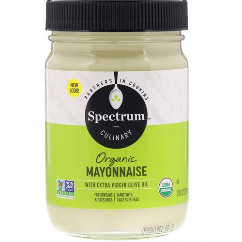 Spectrum Culinary, Organic Mayonnaise with Extra Virgin Olive Oil, 12 fl oz (354 ml) Review