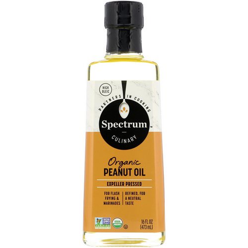 Spectrum Culinary, Organic Peanut Oil, Expeller Pressed, 16 fl oz (473 ml) Review