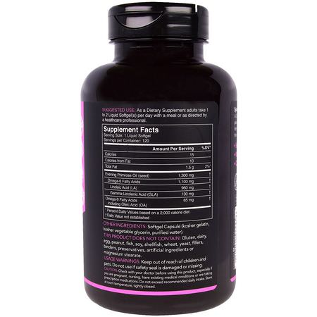 Evening Primrose Oil, Women's Health, Omega-3 Fish Oil, Omegas EPA DHA, Fish Oil, Supplements