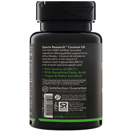 Sports Research, Coconut Supplements