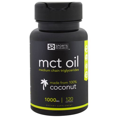Sports Research, MCT Oil, 1000 mg, 120 Softgels Review