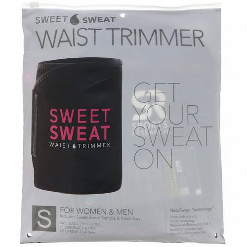 Sports Research, Sweet Sweat Waist Trimmer, Small, Black & Pink, 1 Belt Review