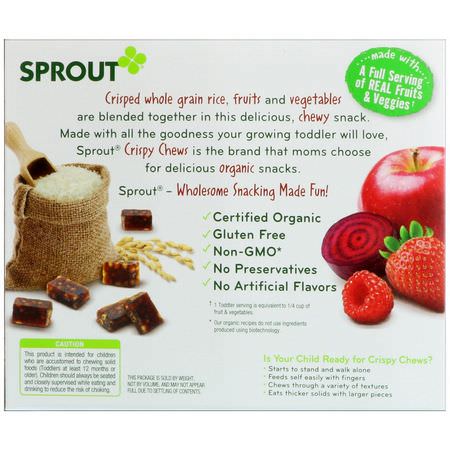 Sprout Organic, Snacks, Bars, Finger Food