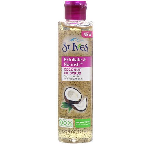 St. Ives, Exfoliate & Nourish, Coconut Oil Scrub, 4.23 fl oz (125 ml) Review