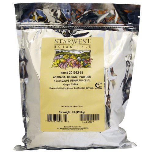 Starwest Botanicals, Astragalus Root Powder, 1 lb (453.6 g) Review