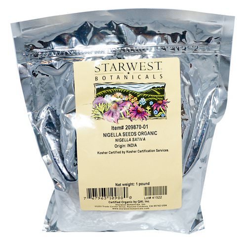 Starwest Botanicals, Organic Nigella Seeds, 1 lb Review