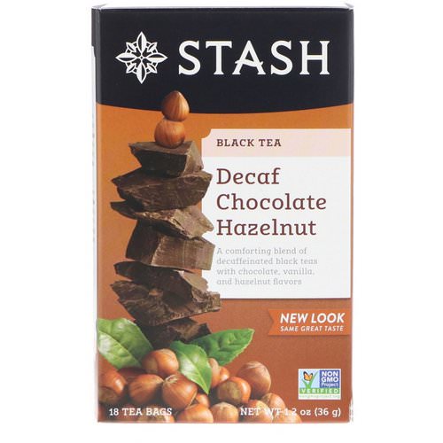 Stash Tea, Black Tea, Decaf Chocolate Hazelnut, 18 Tea Bags, 1.2 oz (36 g) Review
