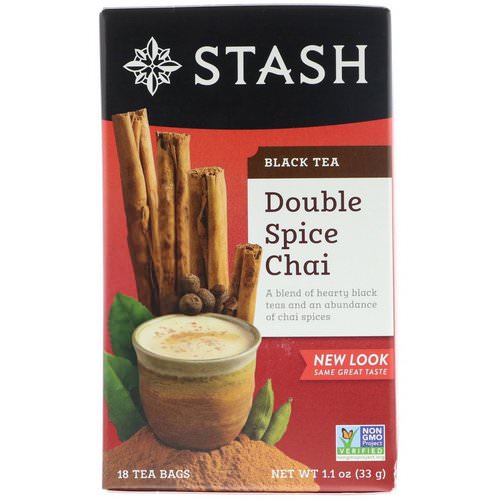 Stash Tea, Black Tea, Double Spice Chai, 18 Tea Bags, 1.1 oz (33 g) Review