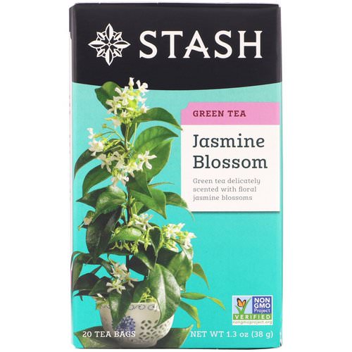 Stash Tea, Green Tea, Jasmine Blossom, 20 Tea Bags, 1.3 oz (38 g) Review