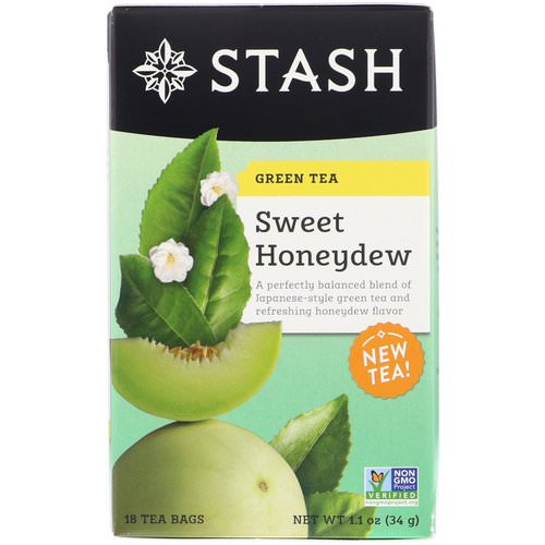 Stash Tea, Green Tea, Sweet Honeydew, 18 Tea Bags, 1.1 oz (34 g) Review