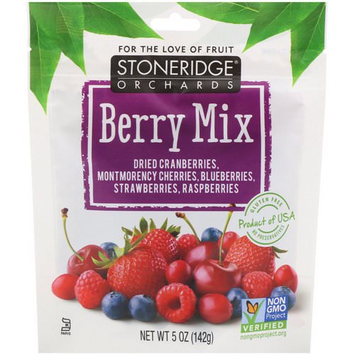 Stoneridge Orchards, Berry Mix, Whole Dried Mixed Berries, 5 oz (142 g) Review