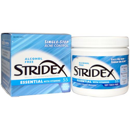 Stridex, Single-Step Acne Control, Alcohol Free, 55 Soft Touch Pads, 4.21 In Each Review