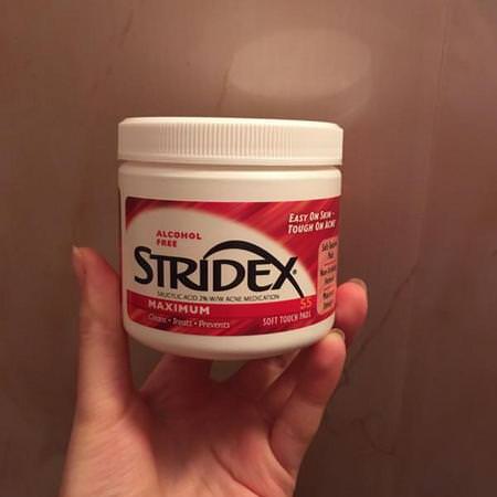 Stridex, Single-Step Acne Control, Maximum, Alcohol Free, 55 Soft Touch Pads Review