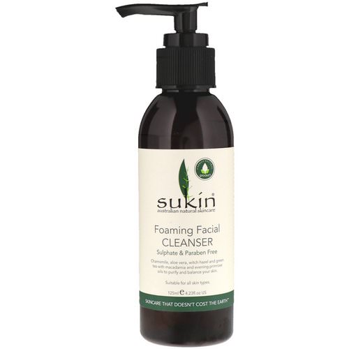 Sukin, Foaming Facial Cleanser, 4.23 fl oz (125 ml) Review