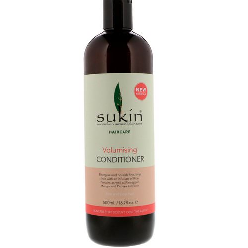 Sukin, Volumising Conditioner, Fine and Limp Hair, 16.9 fl oz (500 ml) Review