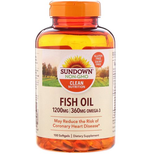 Sundown Naturals, Fish Oil, 1,200 mg, 100 Softgels Review