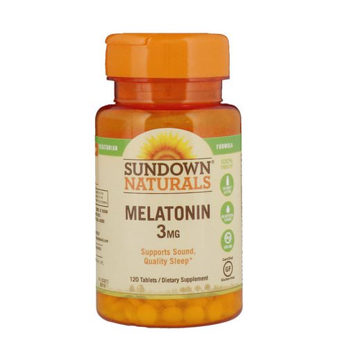 Sundown Naturals, Melatonin, 3 mg, 120 Tablets Review