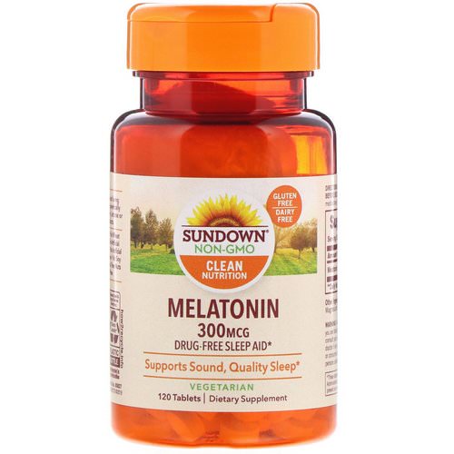 Sundown Naturals, Melatonin, 300 mcg, 120 Tablets Review